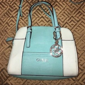 Guess baby blue and light blue crossbody/purse